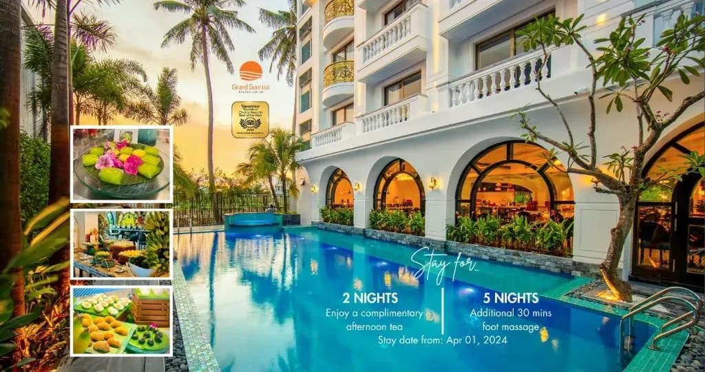 Khách sạn & Spa Grand Sunrise Palace Hội An - Khách sạn Đông Dương sang trọng