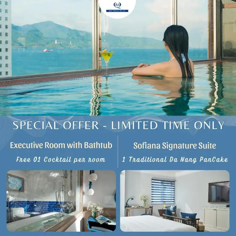 Sofiana My Khe Hotel & Spa Rooftop Pool Bar Free 01 Draught Beer And 20 Minute Spa Per Room
